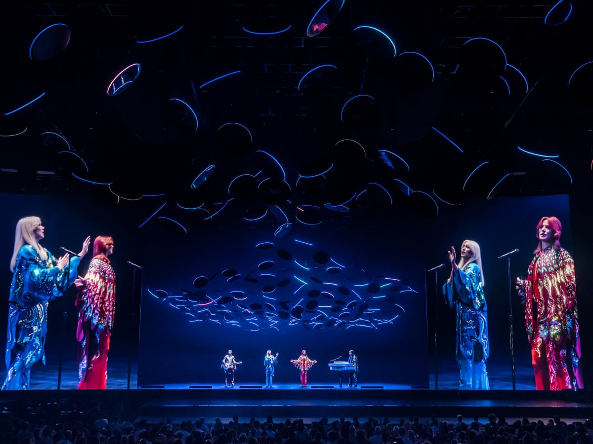 ABBA Voyage holographic show. 2022. Source: The Guardian.