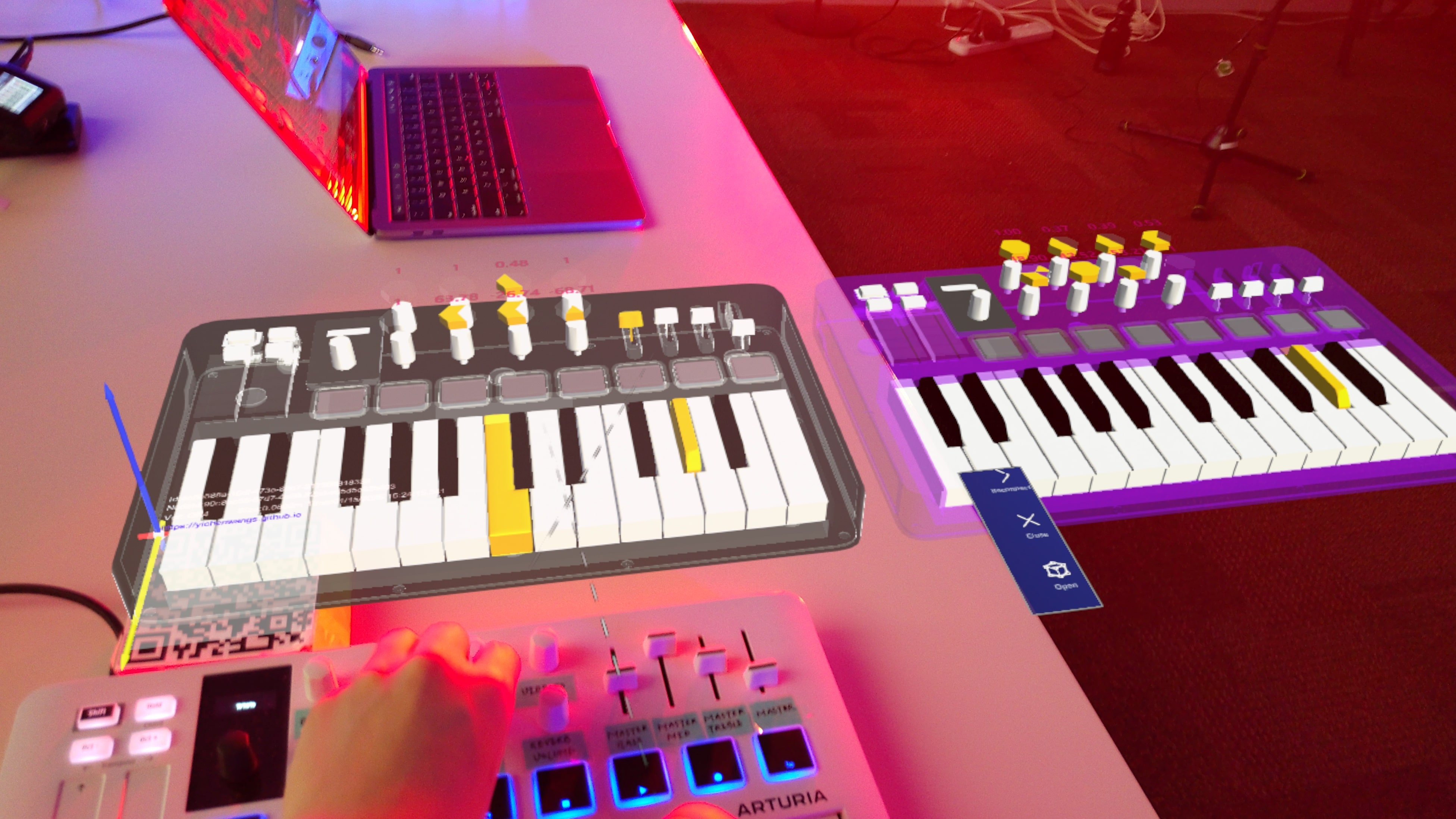 musical instrument holograms to aid collaboration (Wang et al., 2025)