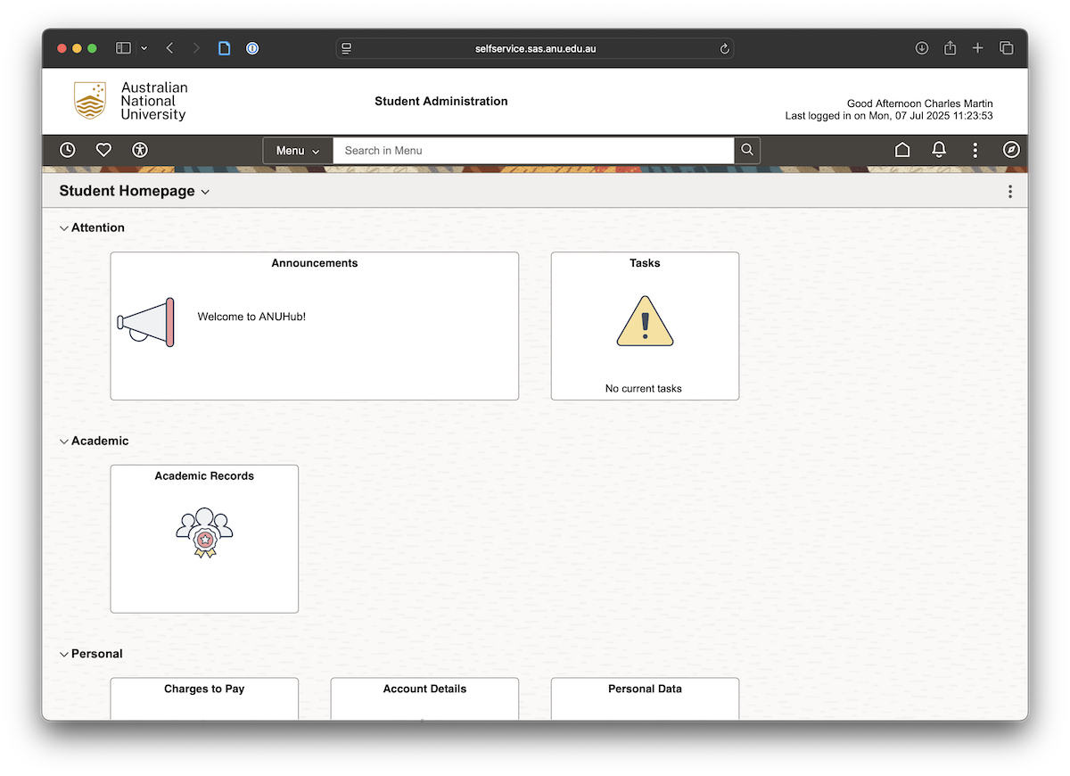 Another familiar interface.