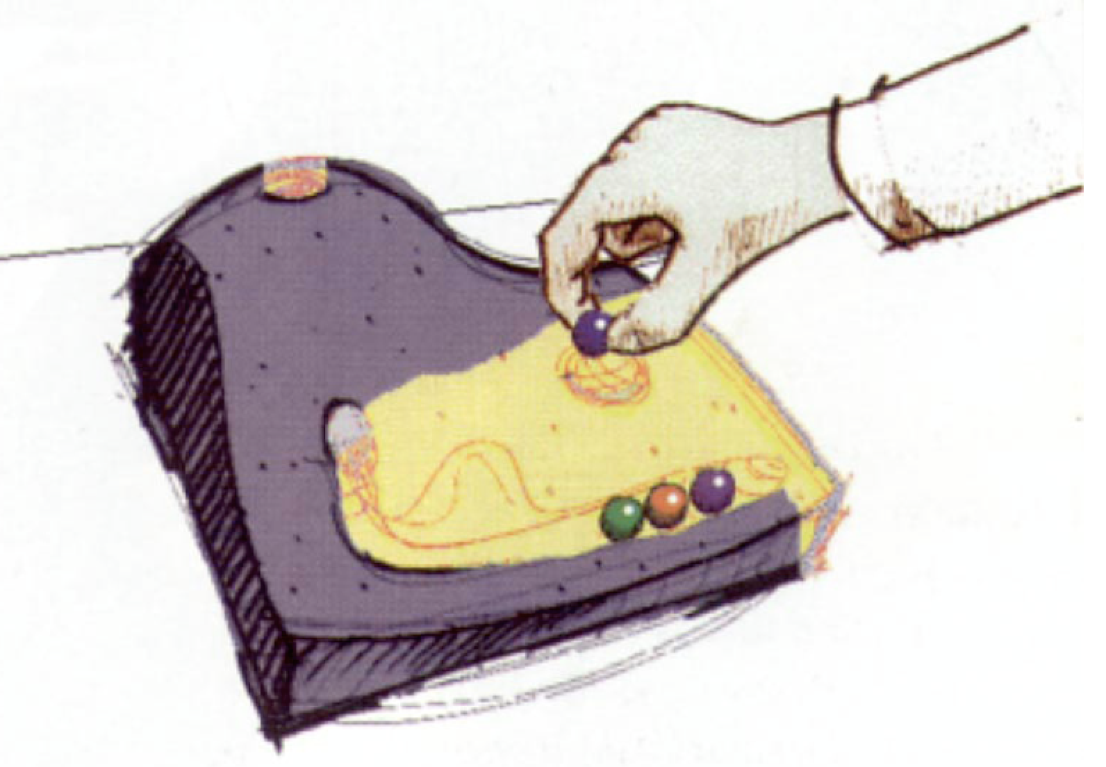 The marble answering machine (Moggridge, 2007). (Durrell Bishop, 1992)