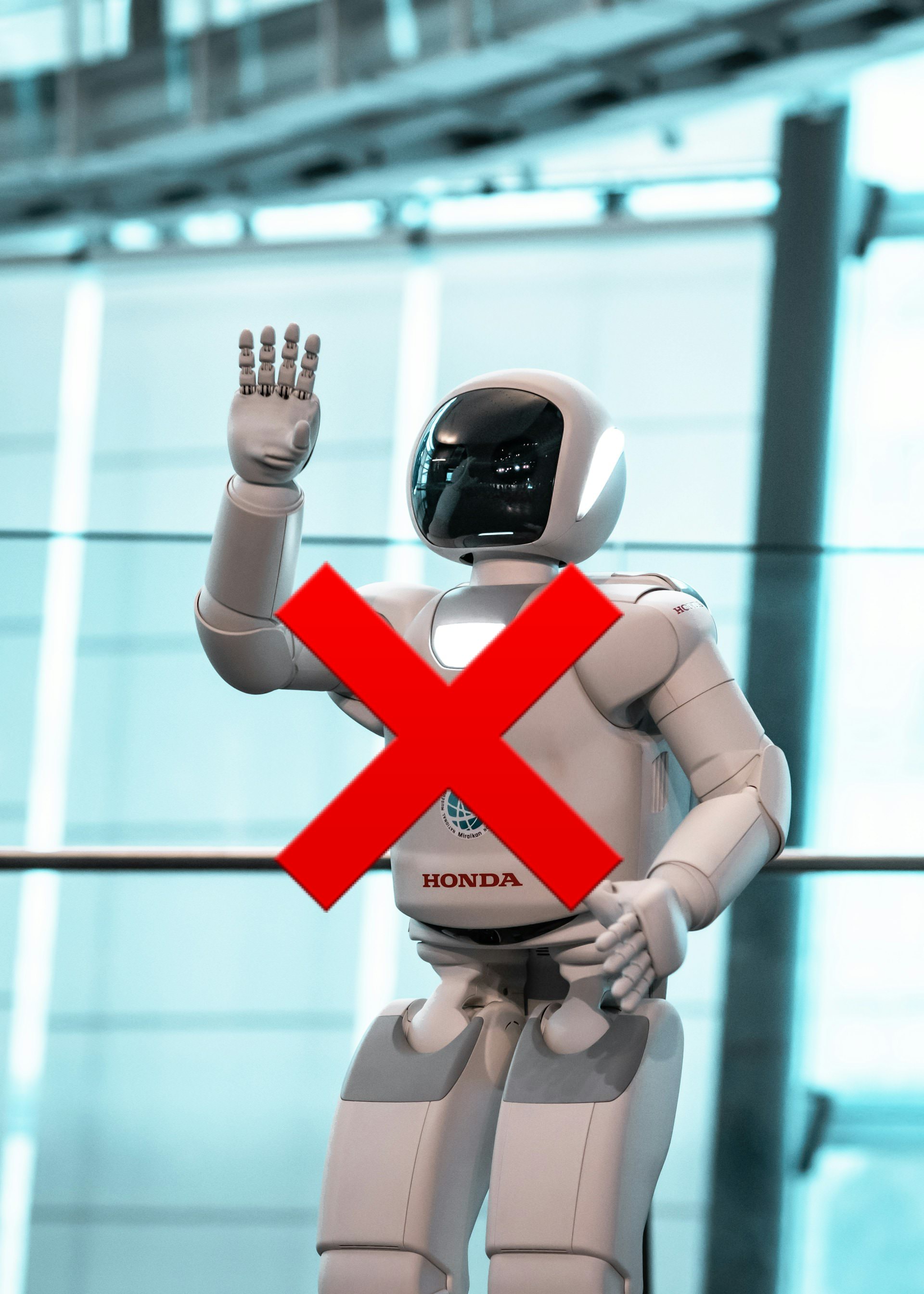 No white robots (Photo by Maximalfocus on Unsplash)