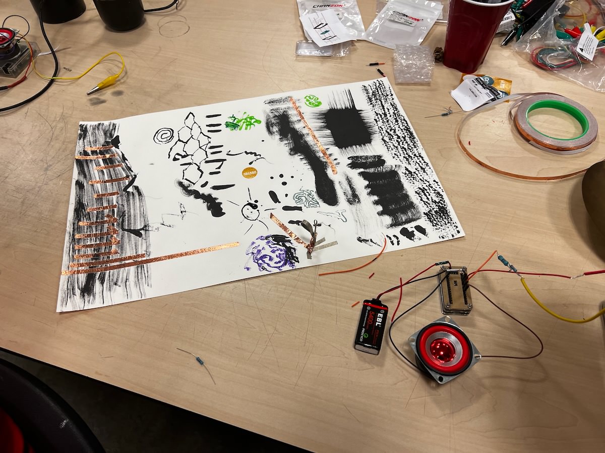 Doing some circuit ideation at NIME2024.