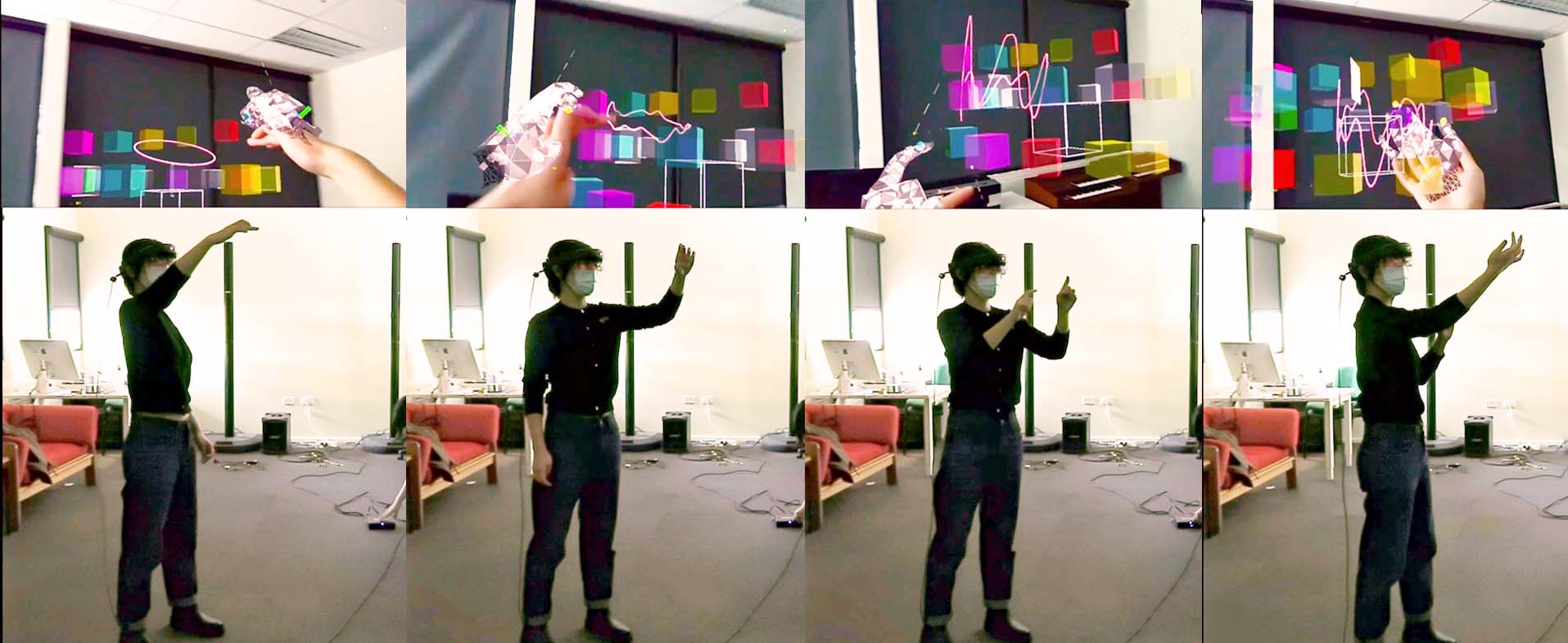 AR musical instrument (Yichen Wang, 2022).